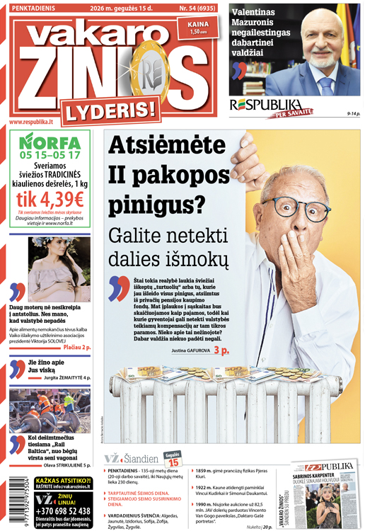 VAKARO ŽINIOS